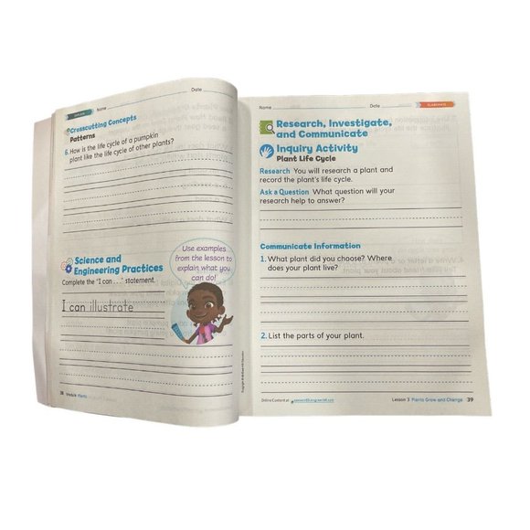 Inspire Science Be a Scientist Grade 1 2017 TN Homeschool Student Journal - Picture 4 of 4